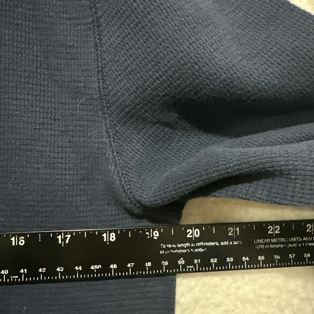 Polo Ralph Lauren Sleepwear Men's L Blue Waffle Knit LS‎ Crew Neck Lounge Tee